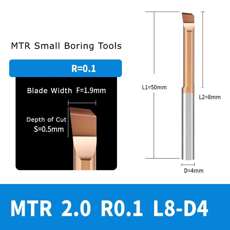4050 MTR small diameter boring cutter tungsten steel alloy small aperture MTR boring cutter boring cutter milling cutter inner hole cutter seismic resistant micro turning tool Shandong Denso Pricision Tools Co.,Ltd.